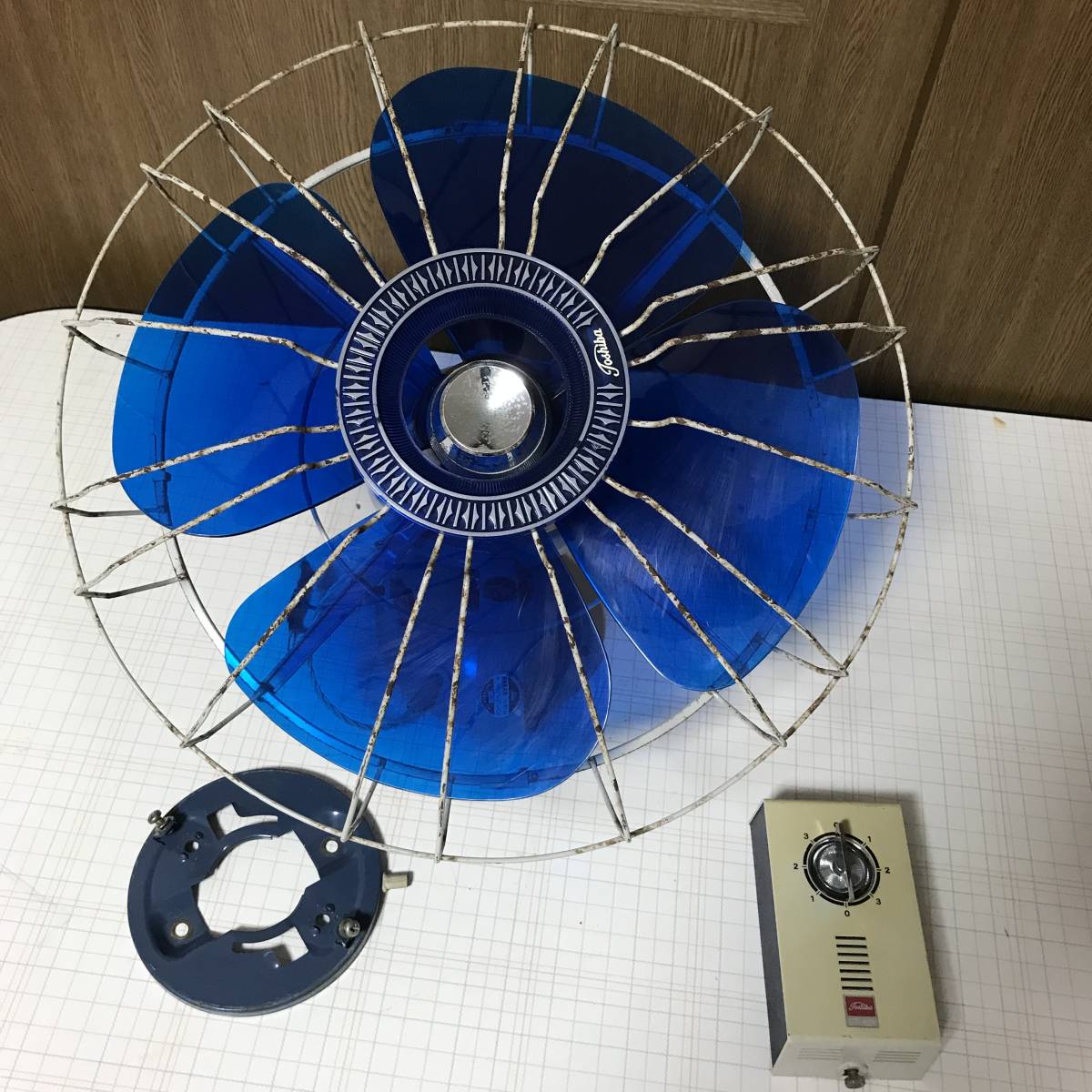 TOSHIBA 東芝 ヴィンテージ レトロ 昭和レトロ 天井扇 △▽② 昭和 CT 