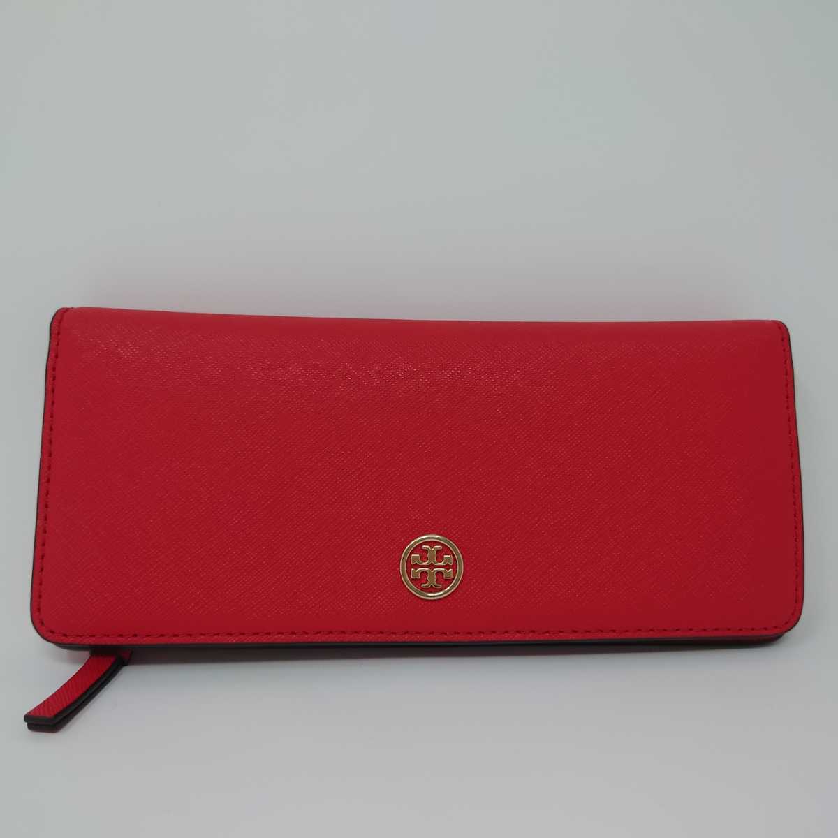 ☆送料無料 TORY BURCH トリーバーチ 長財布 革 赤｜財布