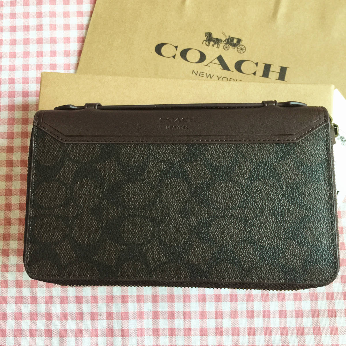 コーチ］COACH 財布 F93240 ダブルジップ トラベルオーガナイザー 