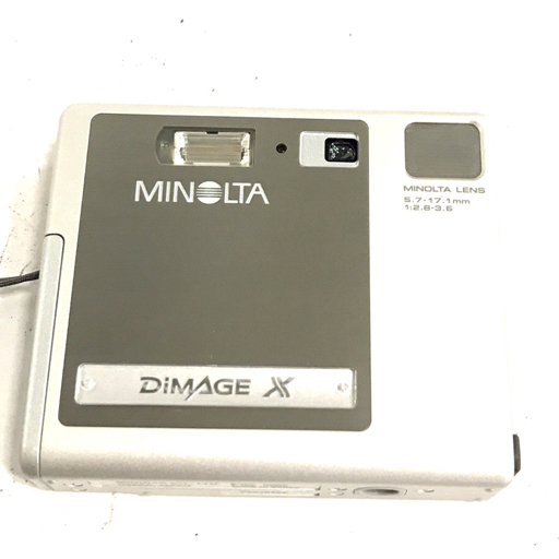 1円 MINOLTA DiMAGE X 5.7-17.1mm 1:2.8-3.6 コンパクトデジタルカメラ 動作確認済み C5265 MINOLTA X DiMAGE PARTS &frasl; F2.8-3.6