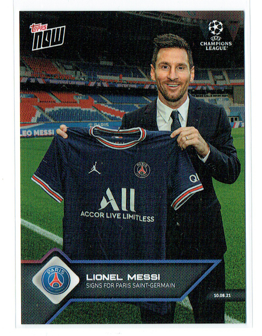 限定販売品】Topps Now ☆ 2021-22 UCL ☆ Lionel Messi リオネル 