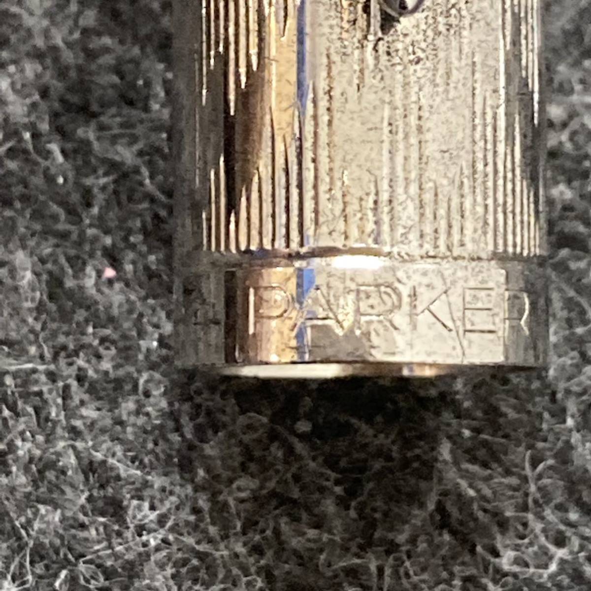 PE244□PARKER パーカー 万年筆 ペン先 14K シルバーカラー 金属ボディ