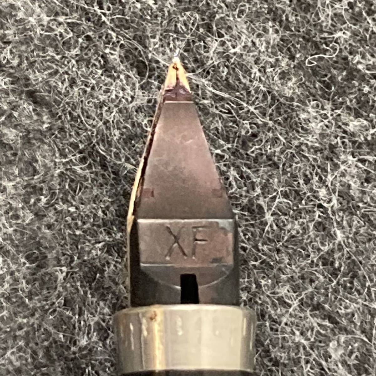 PE244□PARKER パーカー 万年筆 ペン先 14K シルバーカラー 金属ボディ