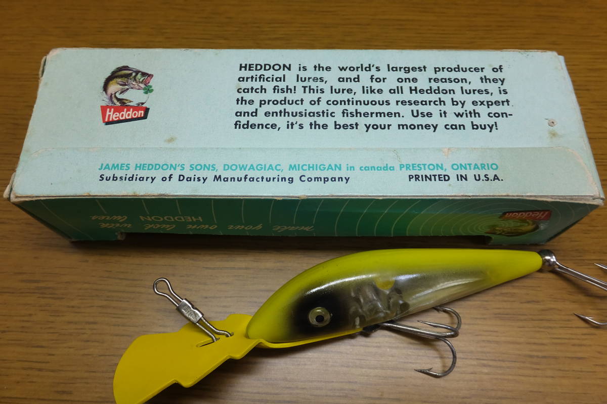 販売大人気 ヘドン 書き目 オールド ディープダイブタイガー HEDDON