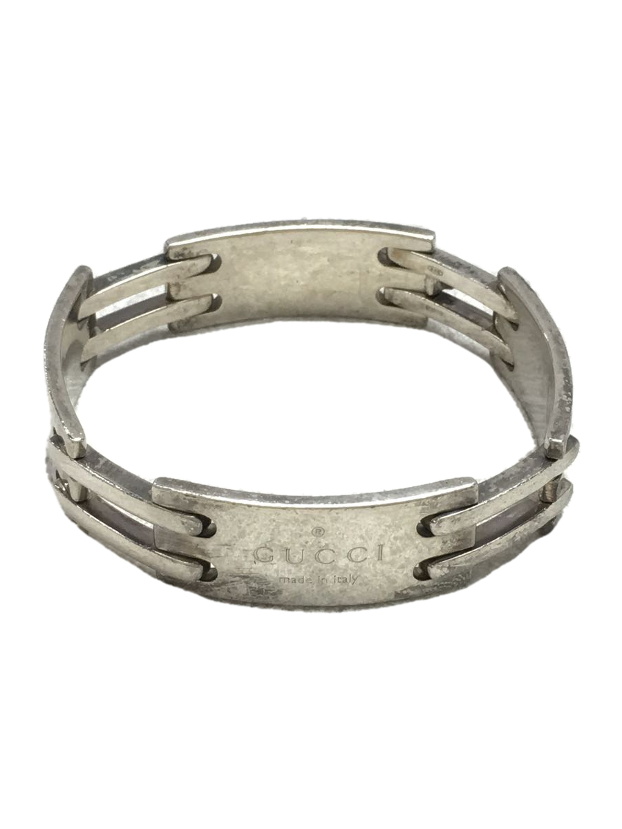 GUCCI◇バングル/SV925/SLV/PLATE LINK BRACELET/グッチ GUCCI SV925
