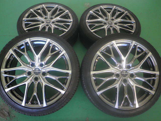 爆買い，人気SALE WEDS ウェッズ Kranze Weaval 100EVO 8J 114.3 5H 225/40R19 タイヤ付き 4本(ラジアルタイヤ)｜売買されたオークション情報、yahooの商品情報をアーカイブ公開 - オークファン 5穴