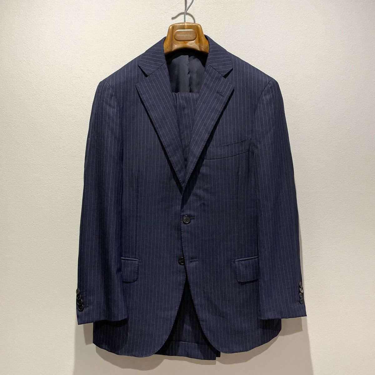 SHIPSシップス オリジナルスーツRINGJACKET製カノニコ生地44秋冬 【美 