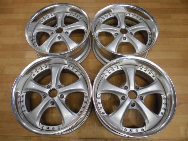絶版 深リム WORK VS VS-KF 3ピース 日本製 ホイール 4本 5H-120.65 18 