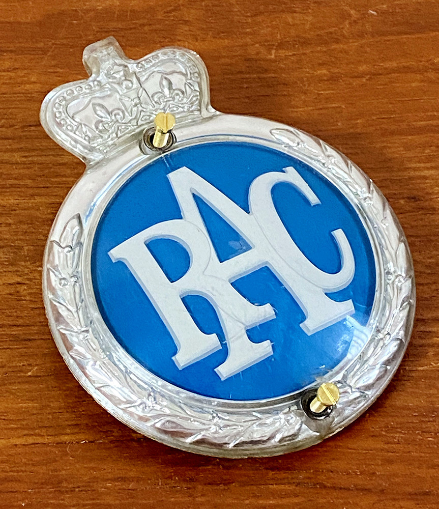 1960's RAC グリルバッジ ボルト付 英国輸入品 当時物 ミニ Mini