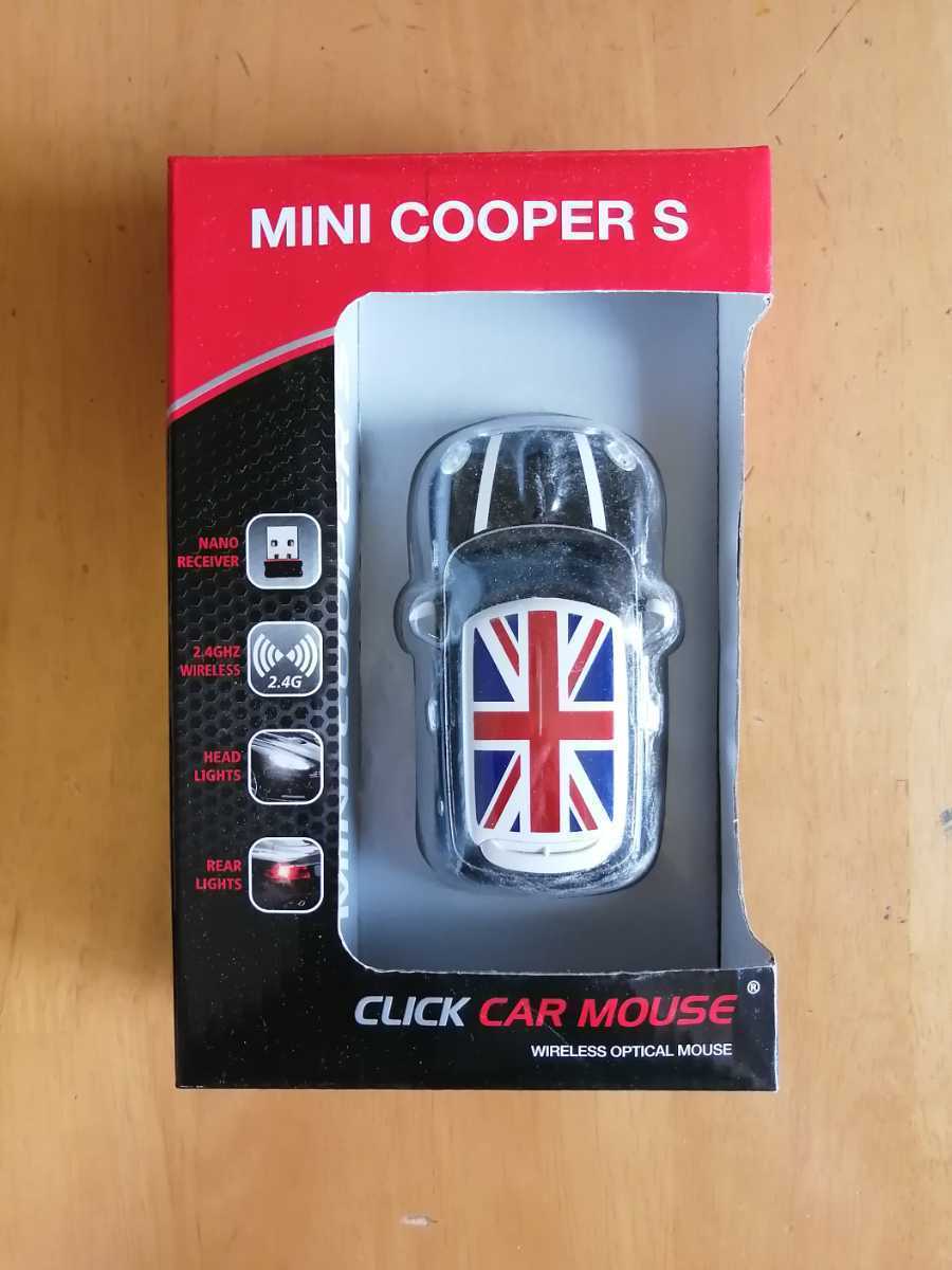 未開封 CLICK CAR MOUSE WIRELESS OPTICAL MOUSE MINI COOPER S