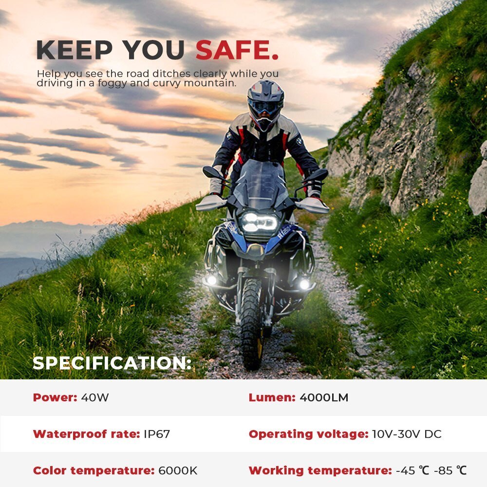 ■お買得 E1005 ヘッドライト カバー フォグランプ ドライビング ライト セット LED BMW R1200GS 1250GS ADV F800GS F700GS F650GS K1600