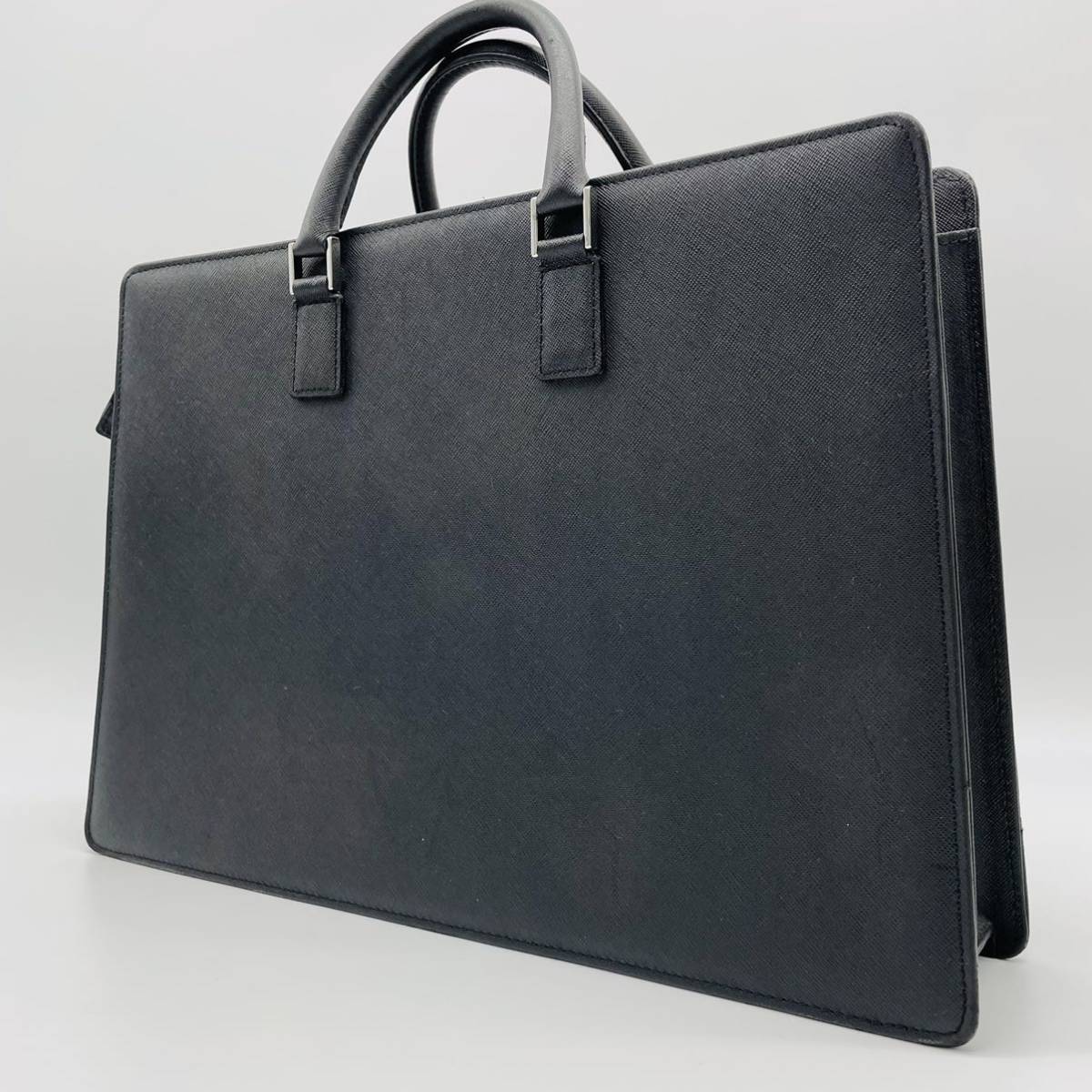 BURBERRY ノバチェック A4 ビジネスバッグ レザー ブリーフケース