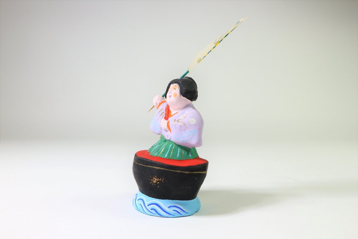 小幡人形 一寸法師 土人形 小幡 こ 郷土玩具 滋賀県 民芸 伝統工芸