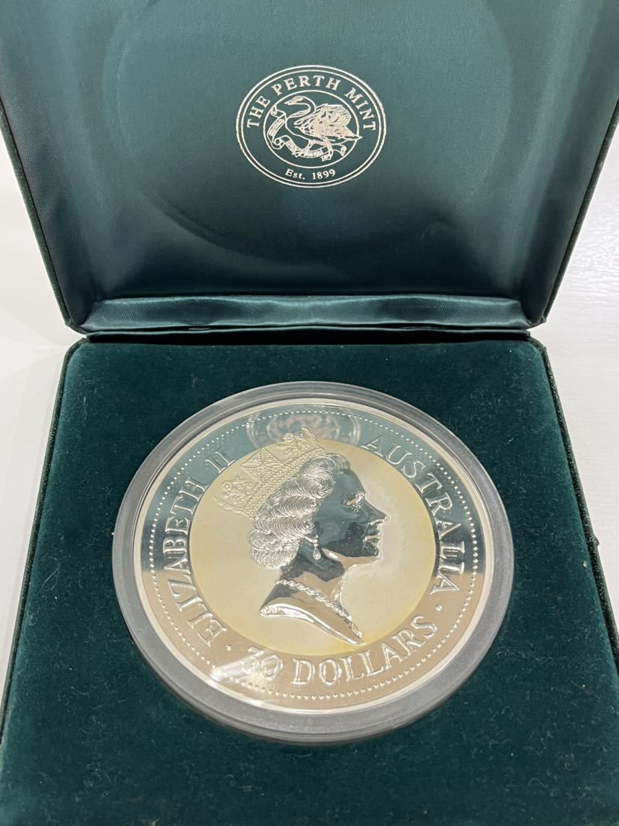 G「10357」純銀 カワセミ エリザベス2世 オーストラリア 1kg 銀貨