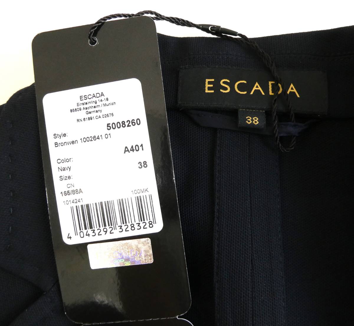 未着用☆タグ付き☆ ESCADA ☆ レディース ☆ ジャケット 