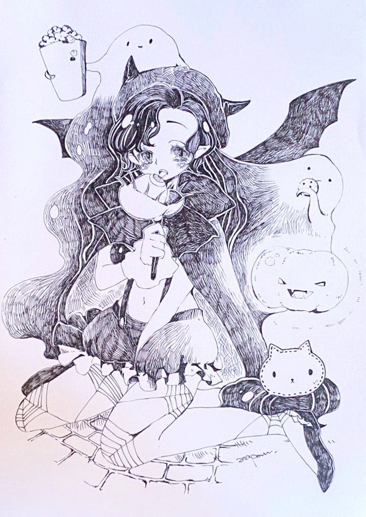 み*ん様 手描きオリジナルイラスト（10）A5サイズ み*ん様 手描き