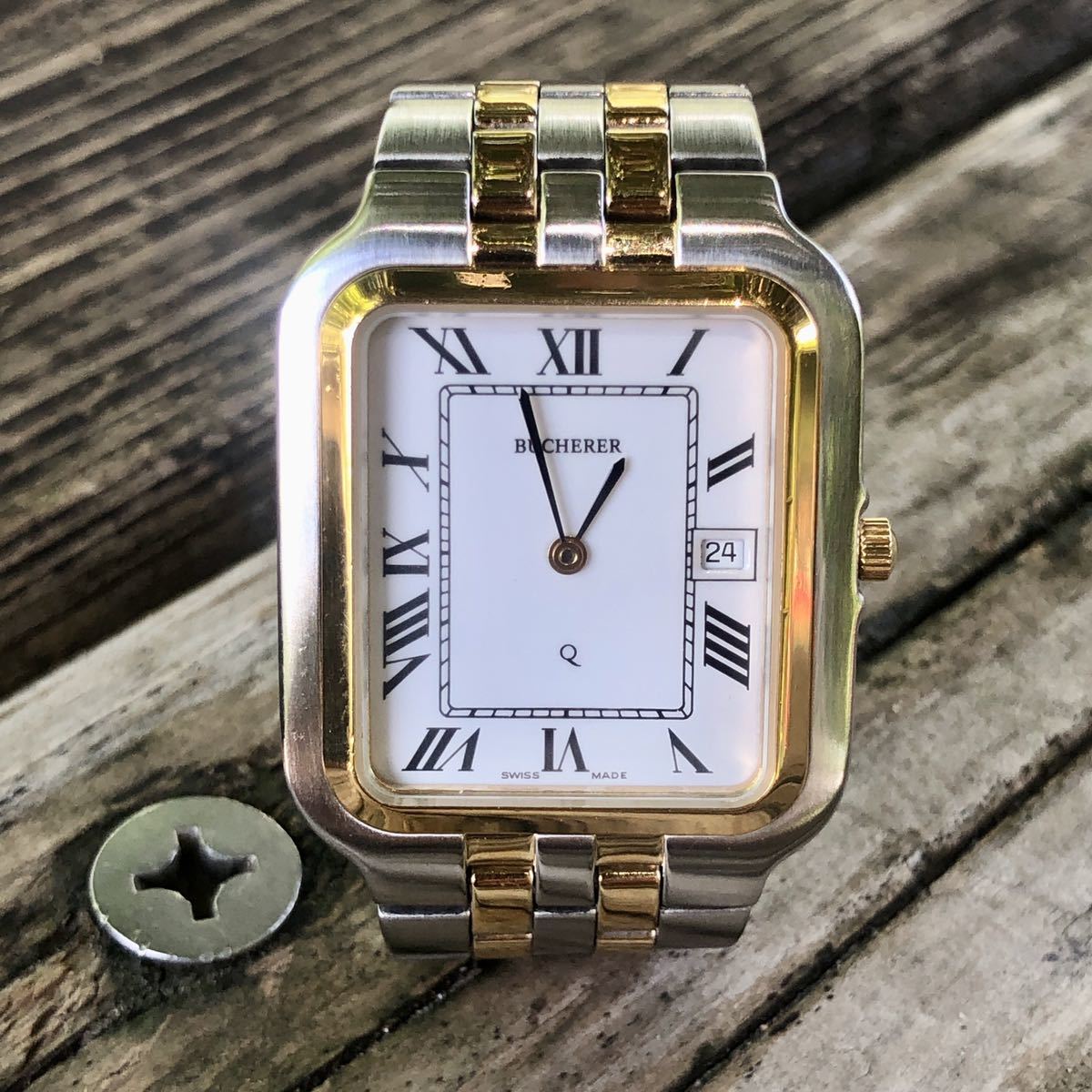 BUCHERER ブッフェラーメンズ腕時計 ⁄ ブッフェラー BUCHERER 長い巻き