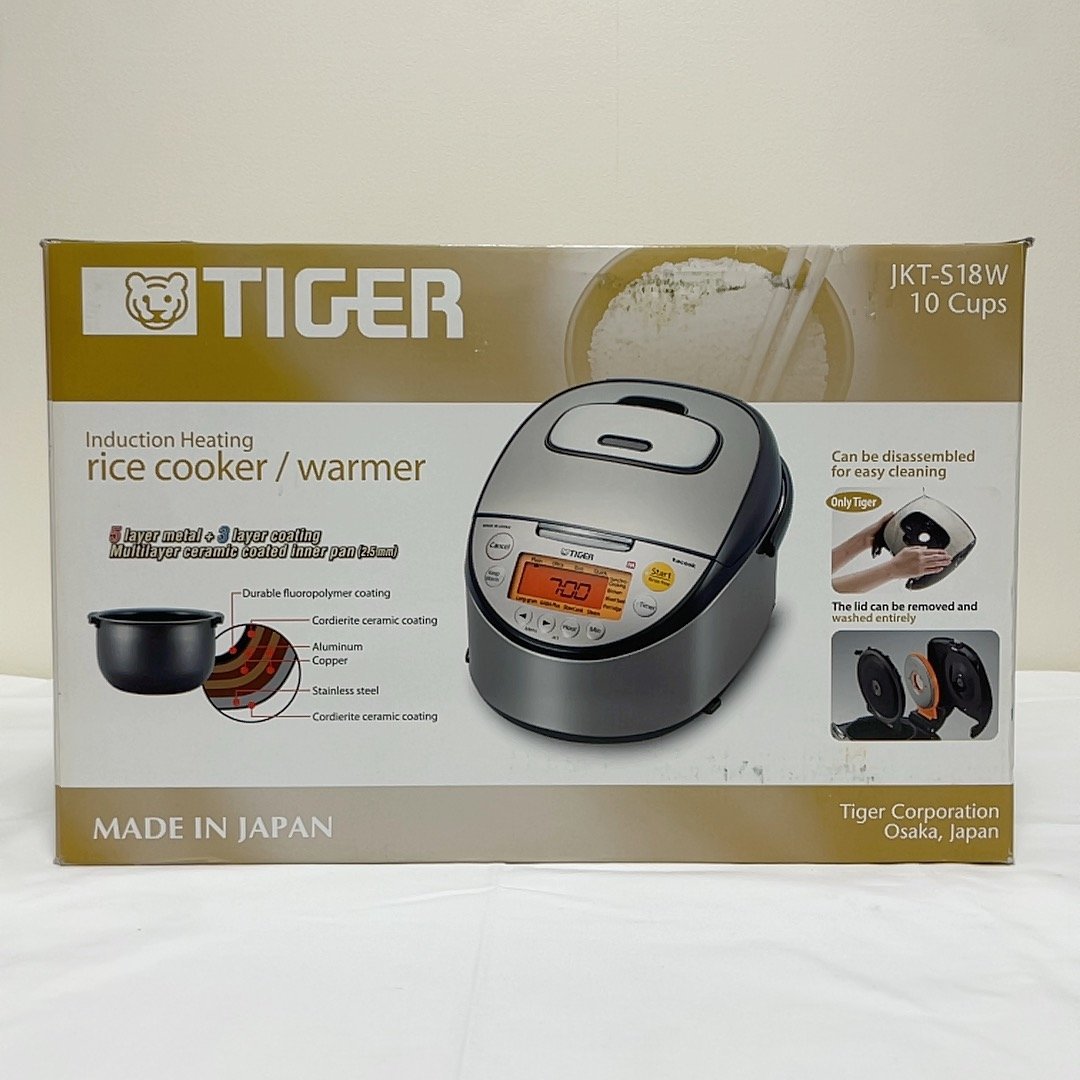 海外向け】TIGER IH炊飯器 JKT-S18W 220V 日本製 y30002 IH炊飯器 日本