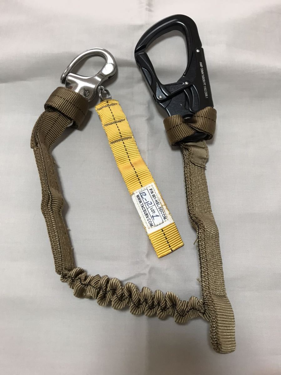パーソナルリテンション ランヤード　セーフティランヤード　CB コヨーテブラウン リテンション セーフティ ランヤード 米軍放出品 TSSI marsoc 75th 陸