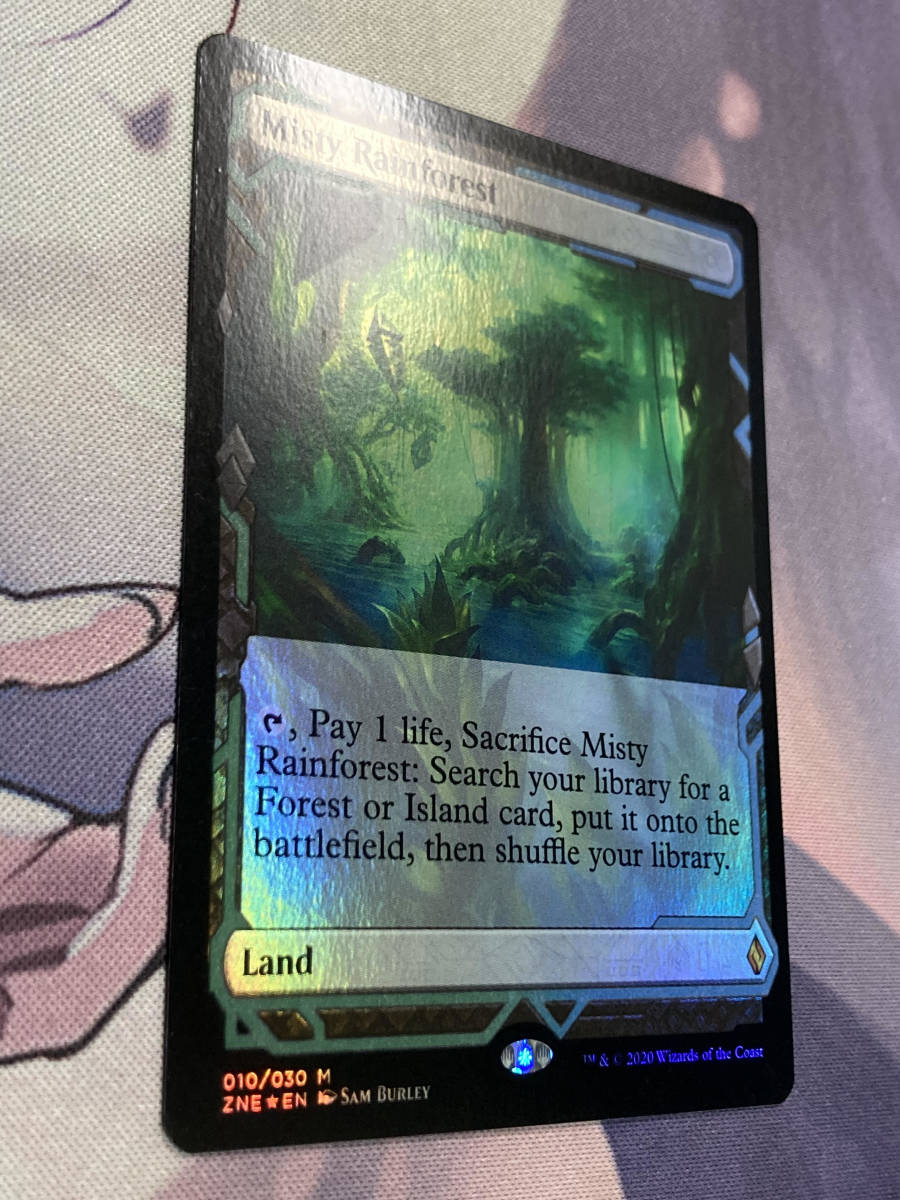 MTG 《霧深い雨林/Misty Rainforest》【foil】 ZNE 英語 霧深い雨林 4