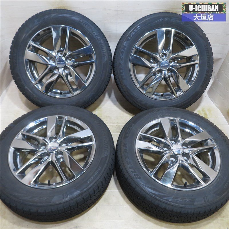セレナ 195/60R16 ブリヂストン VRX2 スタッドレスタイヤ 2018年製 