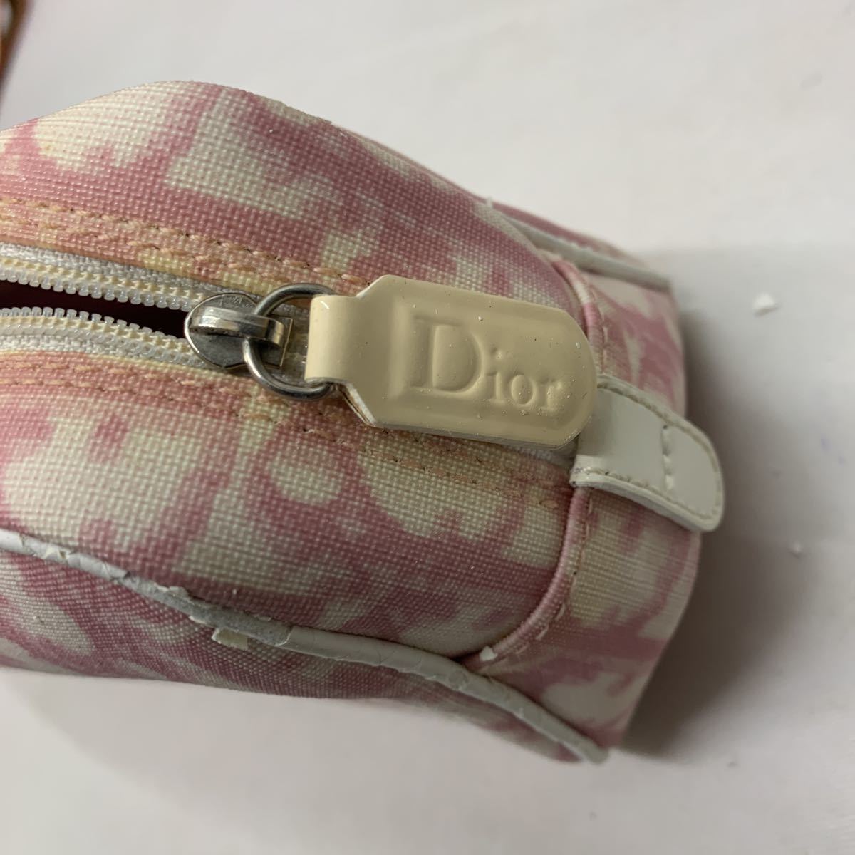 ジャンク】Christian Dior クリスチャンディオール ロング 化粧ポーチ 