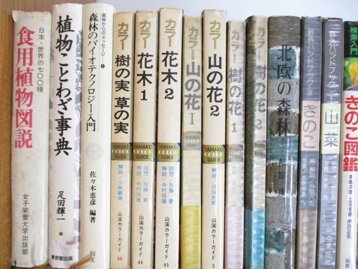 01 同梱不可 植物関連本まとめ売り約30冊大量セット/花木/図鑑/樹木