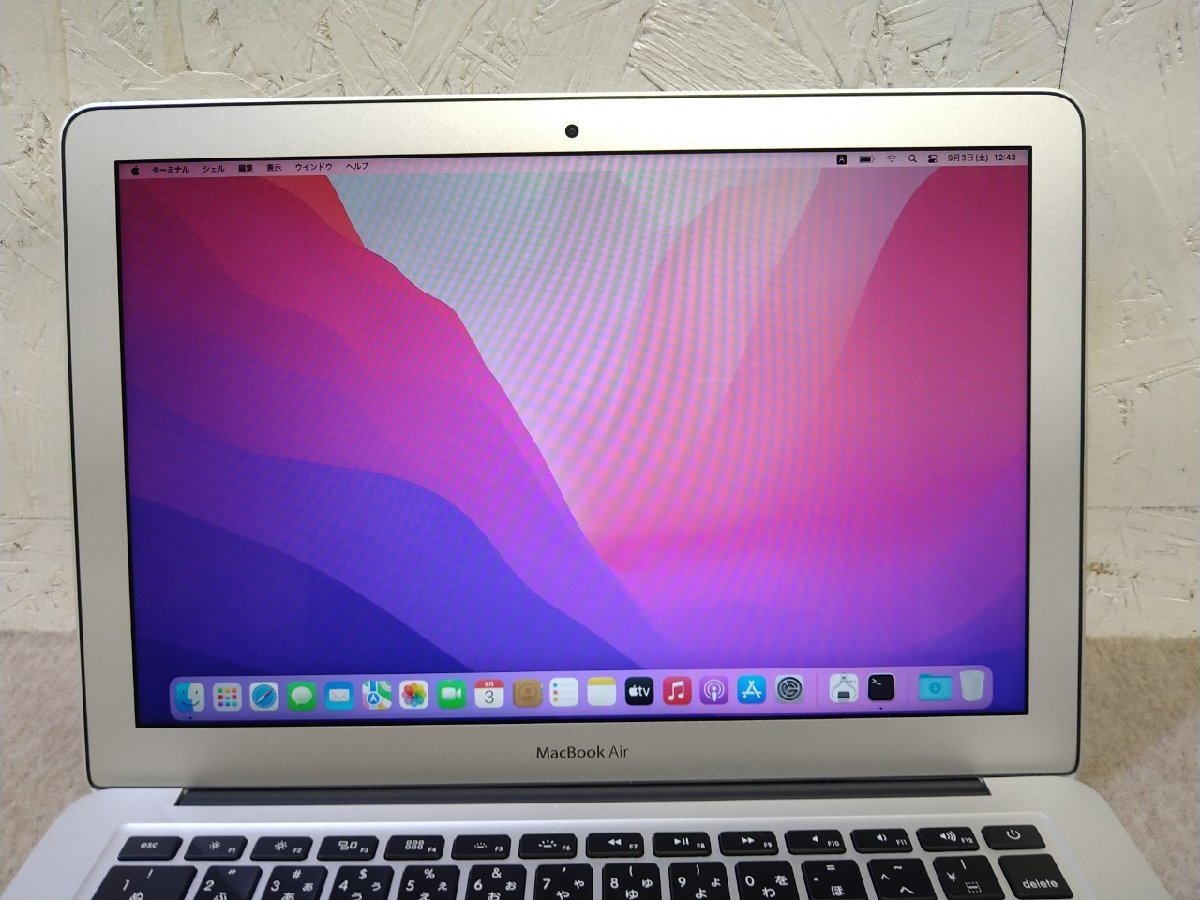 1円 Apple MacBook Air (13.inch Early 2015) 充放電回数：31回 OS 