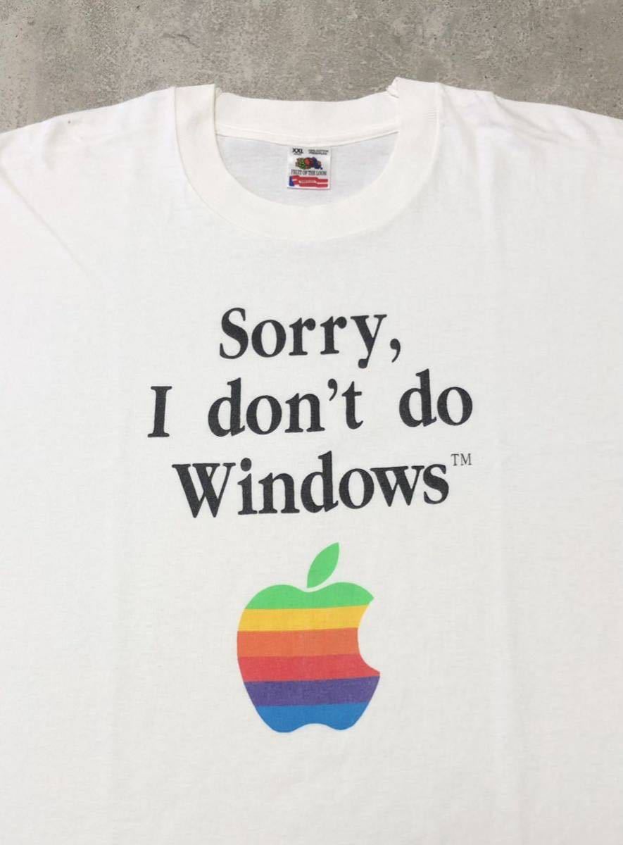 Apple Vintage 90s 90's USA製 – T-Shirt vintage | アップル Black