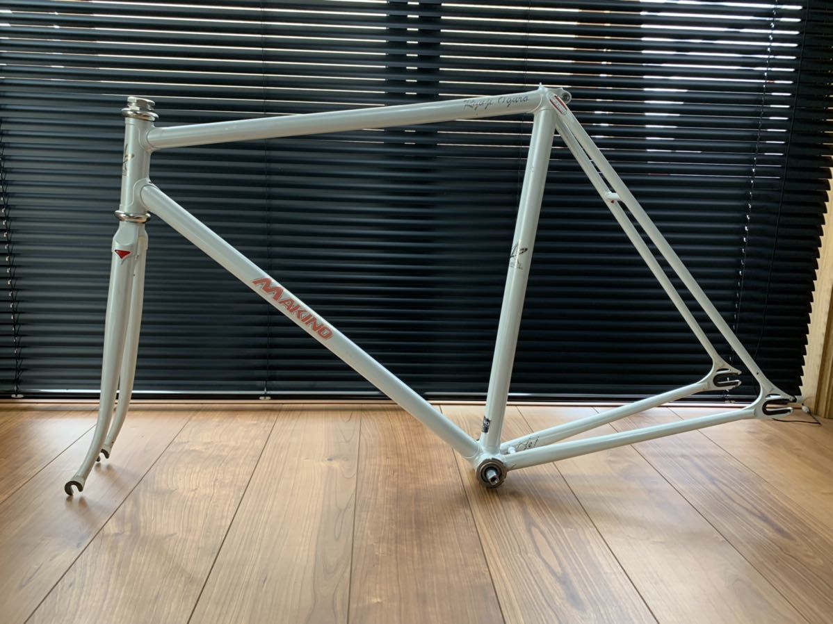 ピストフレーム MAKINO 競輪NJS パールホワイト CT530 CT540(トラック