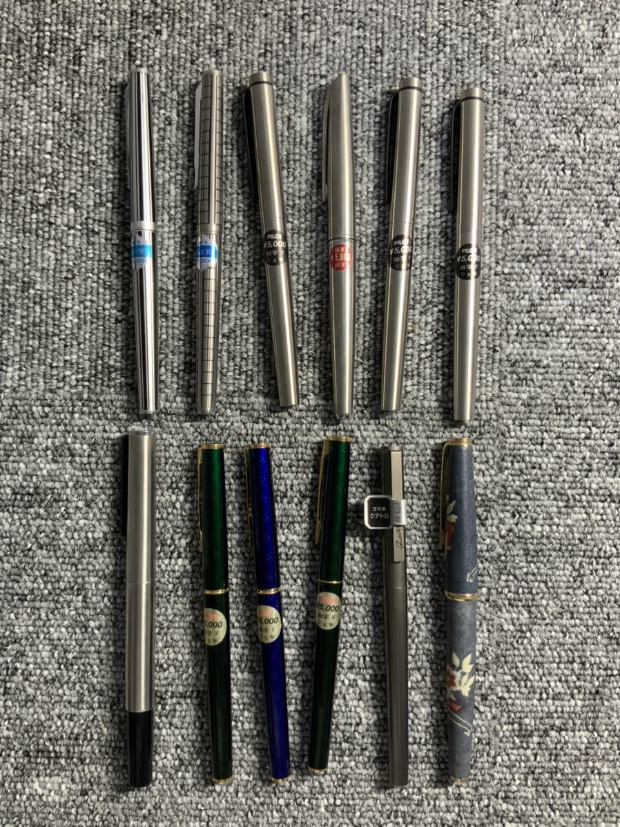 未使用 万年筆12本 PILOT PLATINUM パイロット プラチナ 14K 18K 14KWG 18KWG刻印_1
