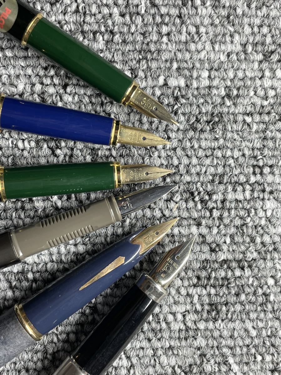 未使用 万年筆12本 PILOT PLATINUM パイロット プラチナ 14K 18K 14KWG 18KWG刻印_4