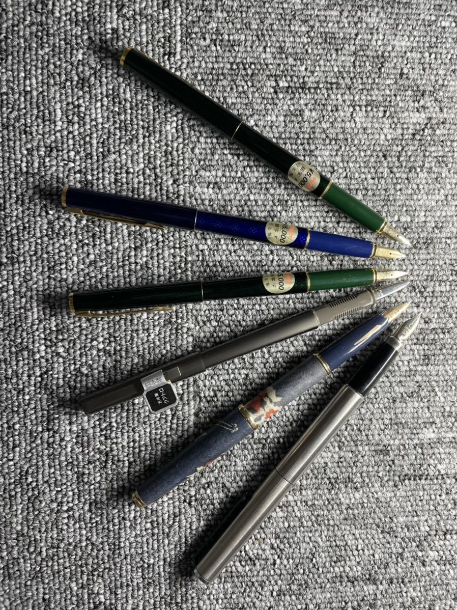 未使用 万年筆12本 PILOT PLATINUM パイロット プラチナ 14K 18K 14KWG 18KWG刻印_5
