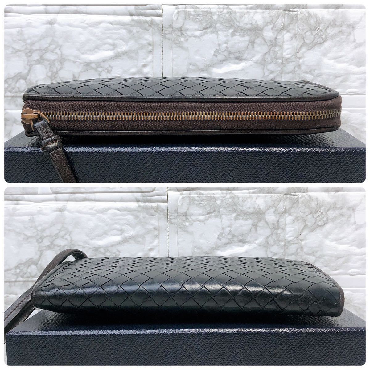 お*ぐ様 BOTTEGA VENETA イントレチャート ケース 小銭入れ 1円】定価約10万5000円 Bottega Veneta ボッテガヴェネタ L型