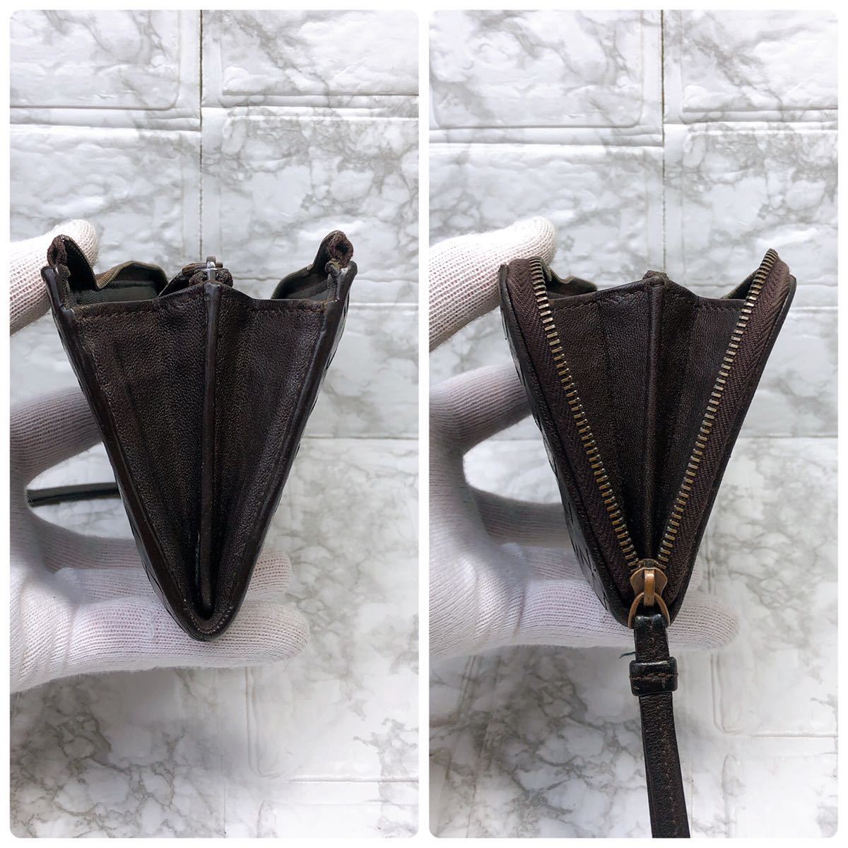 1円】定価約10万5000円 Bottega Veneta ボッテガヴェネタ L型