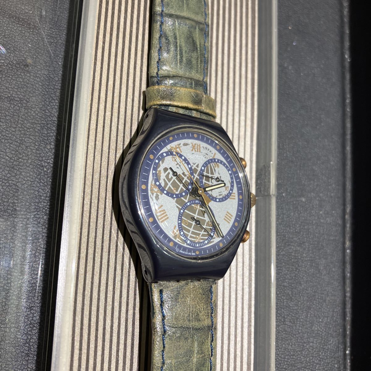 swatch スウォッチ クロノグラフ ヴィンテージ AG 1991 メンズ腕時計 