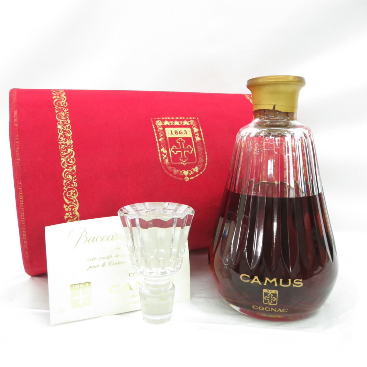 難有/未開栓】CAMUS カミュ カラフェ バカラボトル ブランデー 700ml