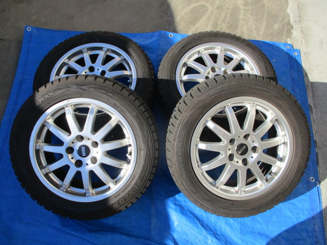 【驚きの破格値，新作登場】 ミニ クラブマン 純正ホイール アルミ 16インチ 205/55R16 DUNLOP ダンロップ スタッドレスタイヤ(スタッドレスタイヤ)｜売買されたオークション情報、yahooの商品情報をアーカイブ公開 - オーク 5穴