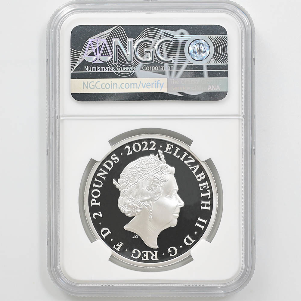 2022 英国 君主 シリーズ ジェームズ1世 2ポンド 銀貨 1オンス