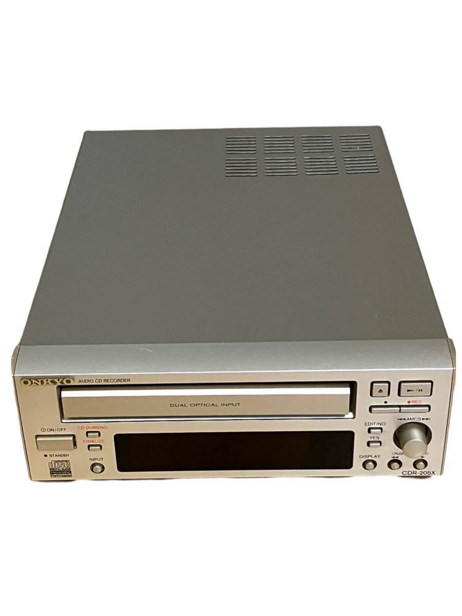 【ジャンク】 ONKYO オンキョー CDレコーダー CDプレーヤー CDデッキ CDR-205X