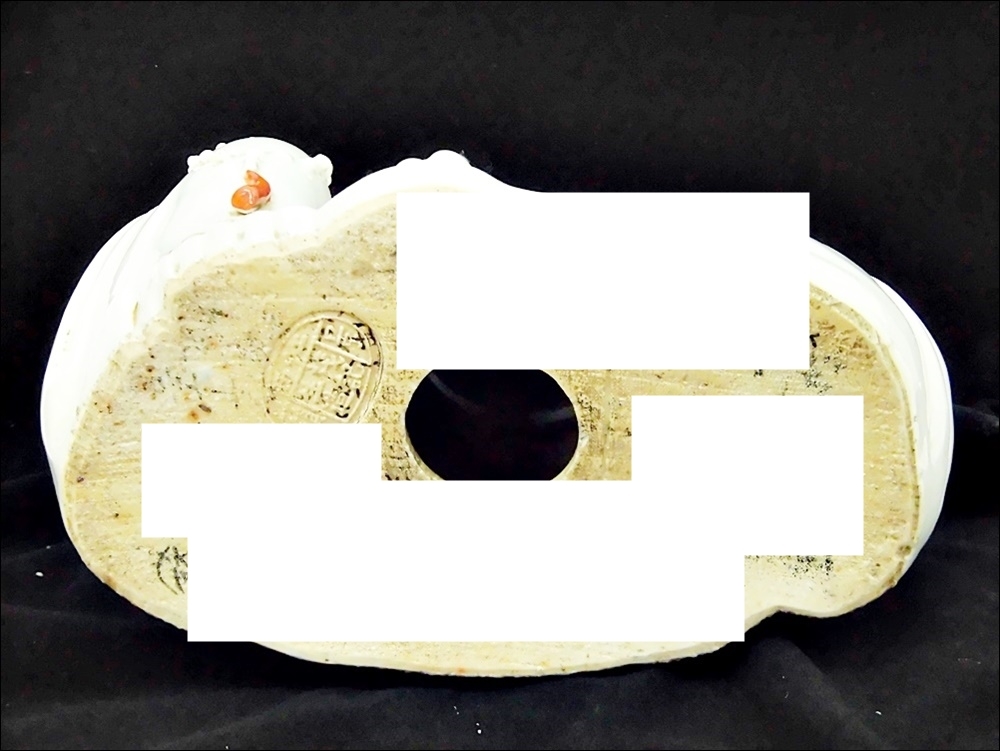 17 84-515383-06 [S] 江西景鎮 茂記生造 高さ約25cm 布袋像 布袋様