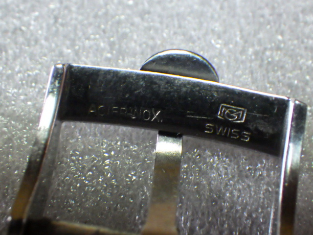 オールドオメガ 純正 ステンレス 尾錠 16mm 銀色 初期型