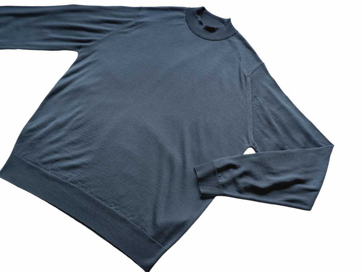 試着のみ美品 英国製JOHN SMEDLEY メリノウールマフラー 男女兼用