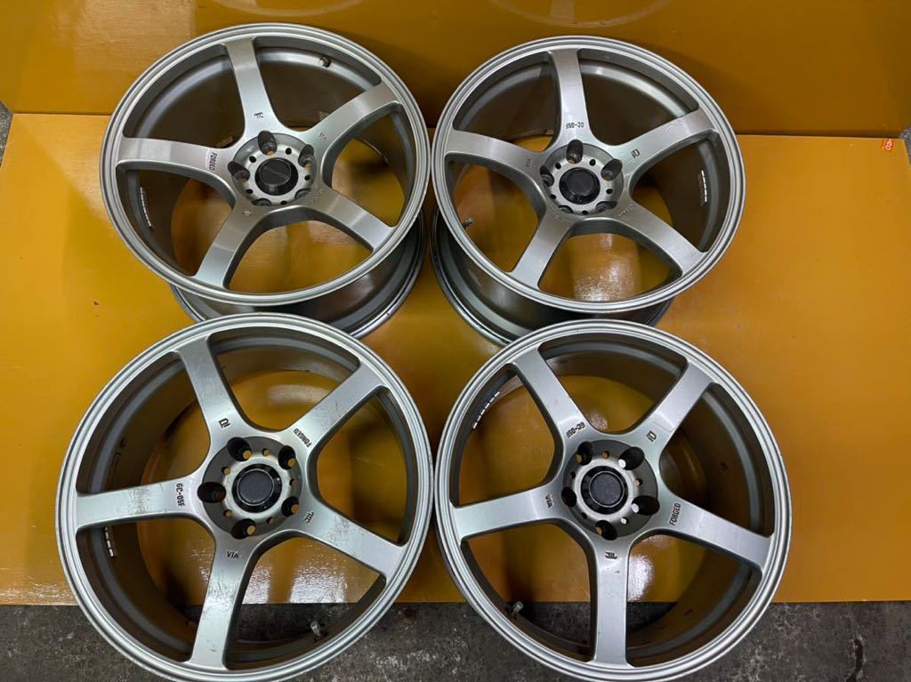 鍛造 軽量ブリヂストン プロドライブ GC-05F 18インチ8.5J 9.5J 114.3 