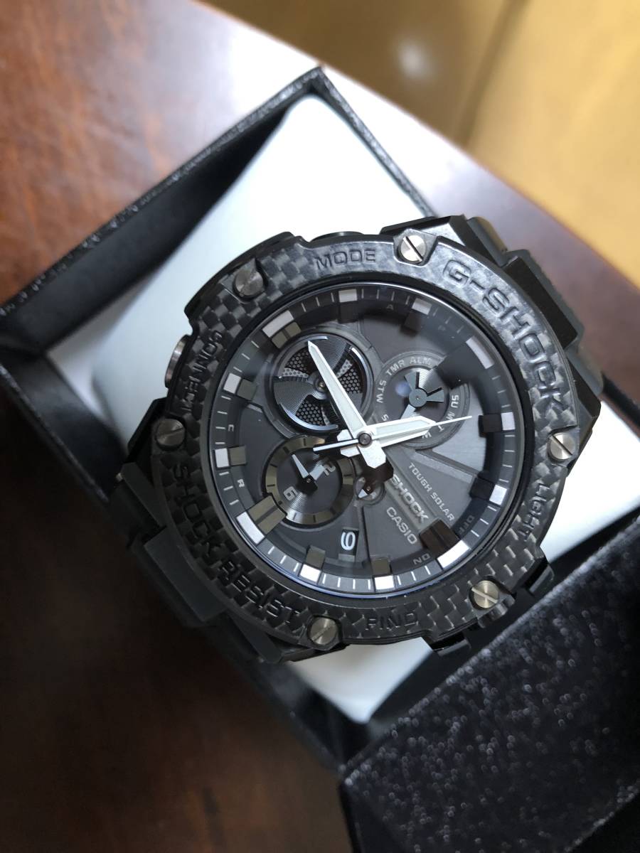 GST-B100X-1AJF カーボンベゼル オールブラック G-STEEL 中古品(G  