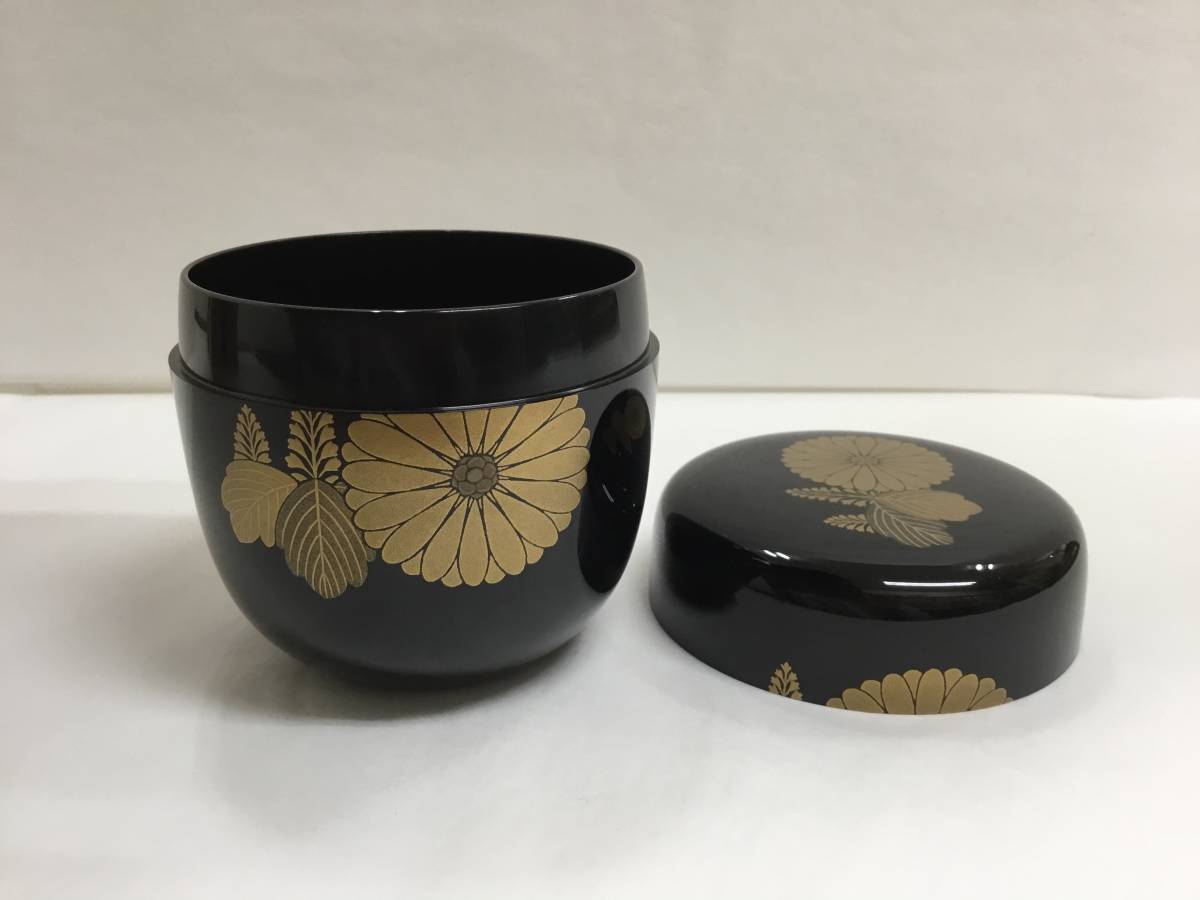 茶道具 黒真塗 大棗 菊桐蒔絵(高台寺) 自呂作 公式通販