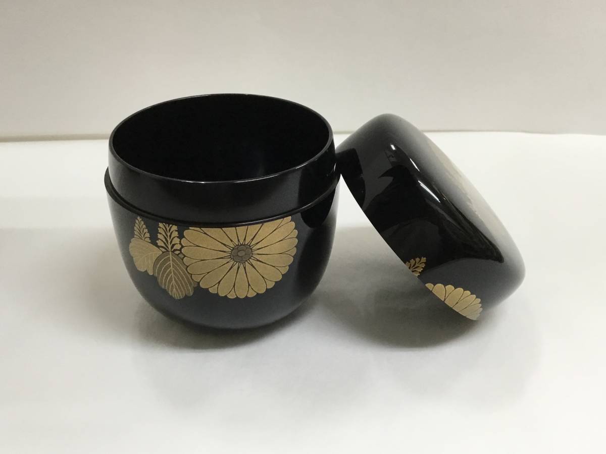 茶道具 黒真塗 大棗 菊桐蒔絵(高台寺) 自呂作 公式通販