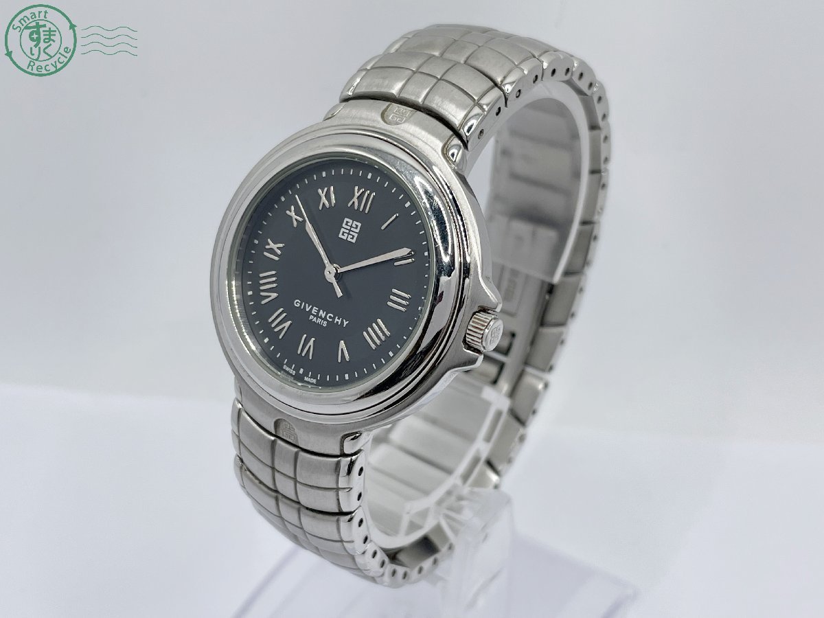 09241180 ◇ GIVENCHY ジバンシー REG.93471601 スイス製 黒文字盤  