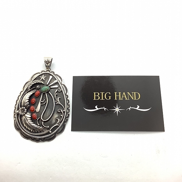 ビッグハンド BIGHAND コーラルフェザー ネックレストップ シルバー