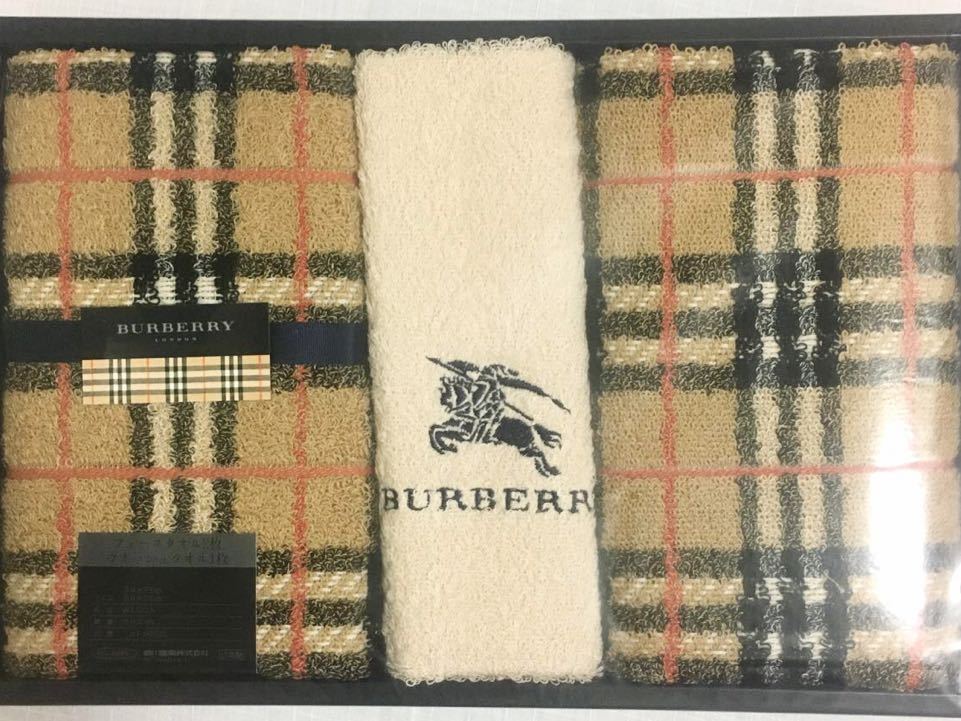 ☆未使用☆正規品☆日本製 BURBERRY バーバリー ウォッシュタオル